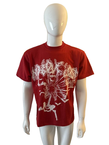 NO LOVE LOST TEE - RED/WHT